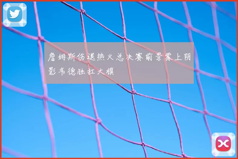 詹姆斯伤退热火总决赛前景蒙上阴影韦德独扛大旗