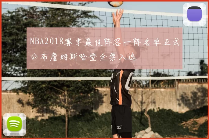 NBA2018赛季最佳阵容一阵名单正式公布詹姆斯哈登全票入选